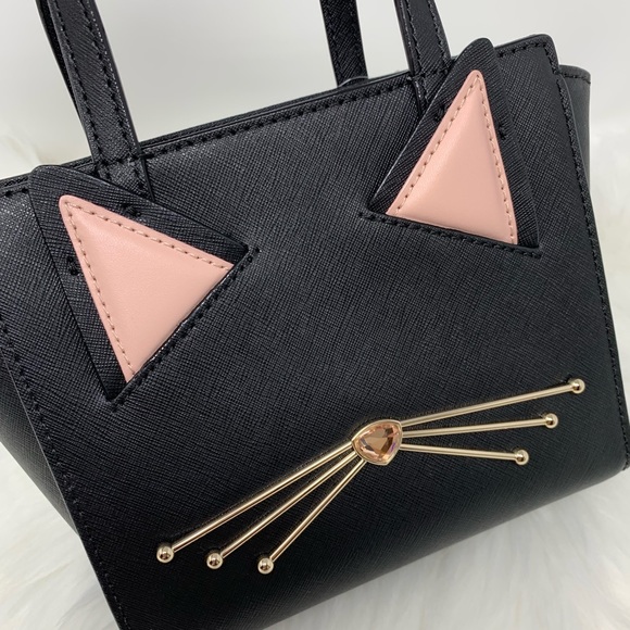 kate spade Handbags - Kate Spade Jazz Things Up Cat Mini Hayden Black